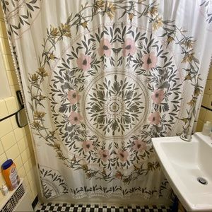 Floral Medallion Shower Curtain